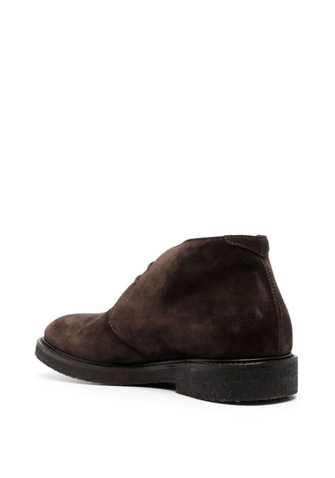 Brown suede lace-up boots Henderson Baracco - men HENDERSON BARACCO | 82514S15MRRN